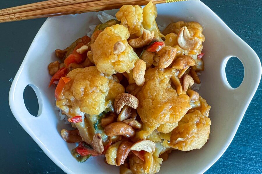 Cauliflower Cashew Stir Fry