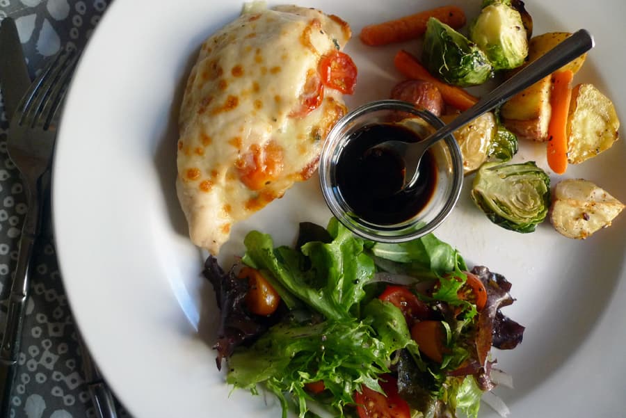 Caprese Chicken with Balsamic Drizzle