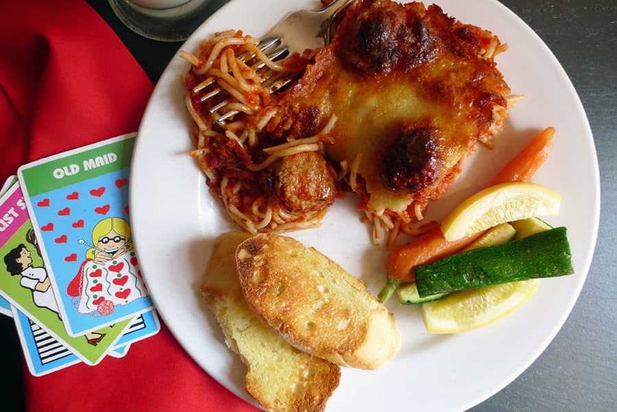 Spaghetti Pie with Meatballs