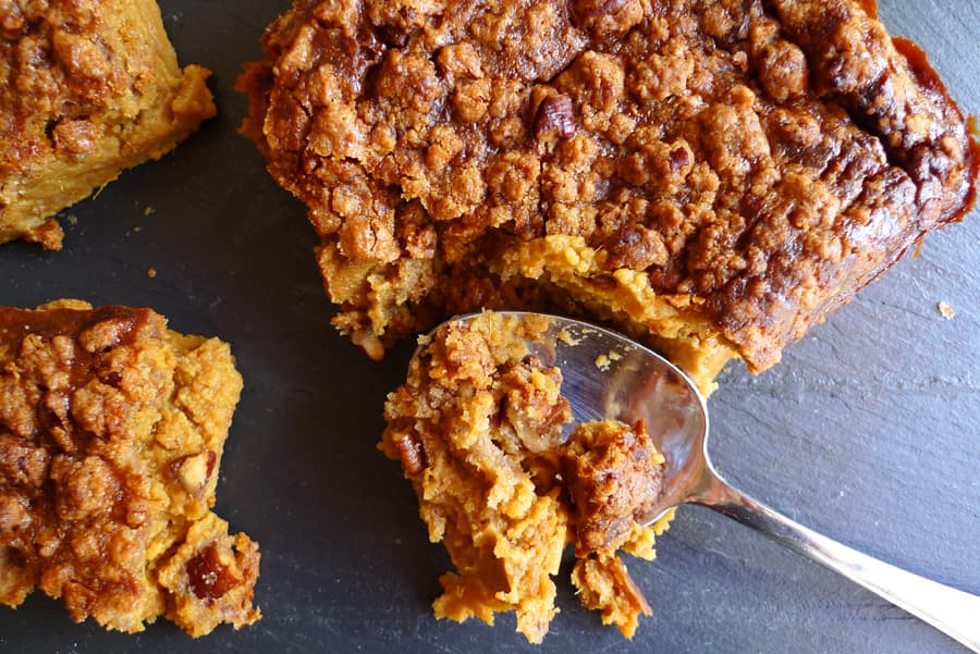 Sweet Potato Souffle with Pecan Streusel