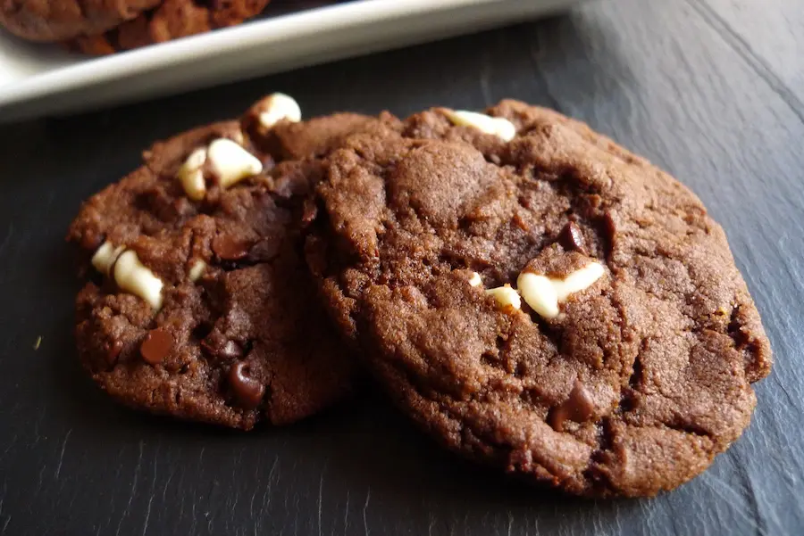 Chocolate White Chocolate Chip Cookies