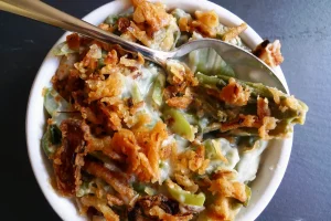 Green Bean Casserole with Crispy Onions